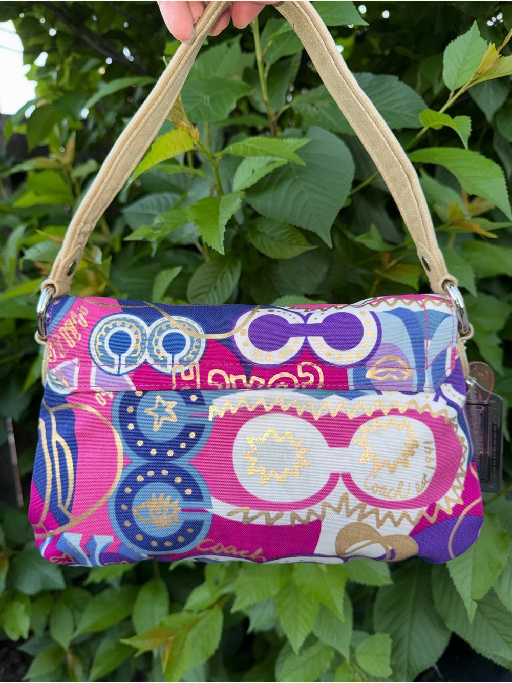 Coach Poppy graffiti print purse - Picture 2 of 10